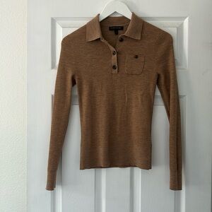 Banana Republic Merino Blend Polo Sweater